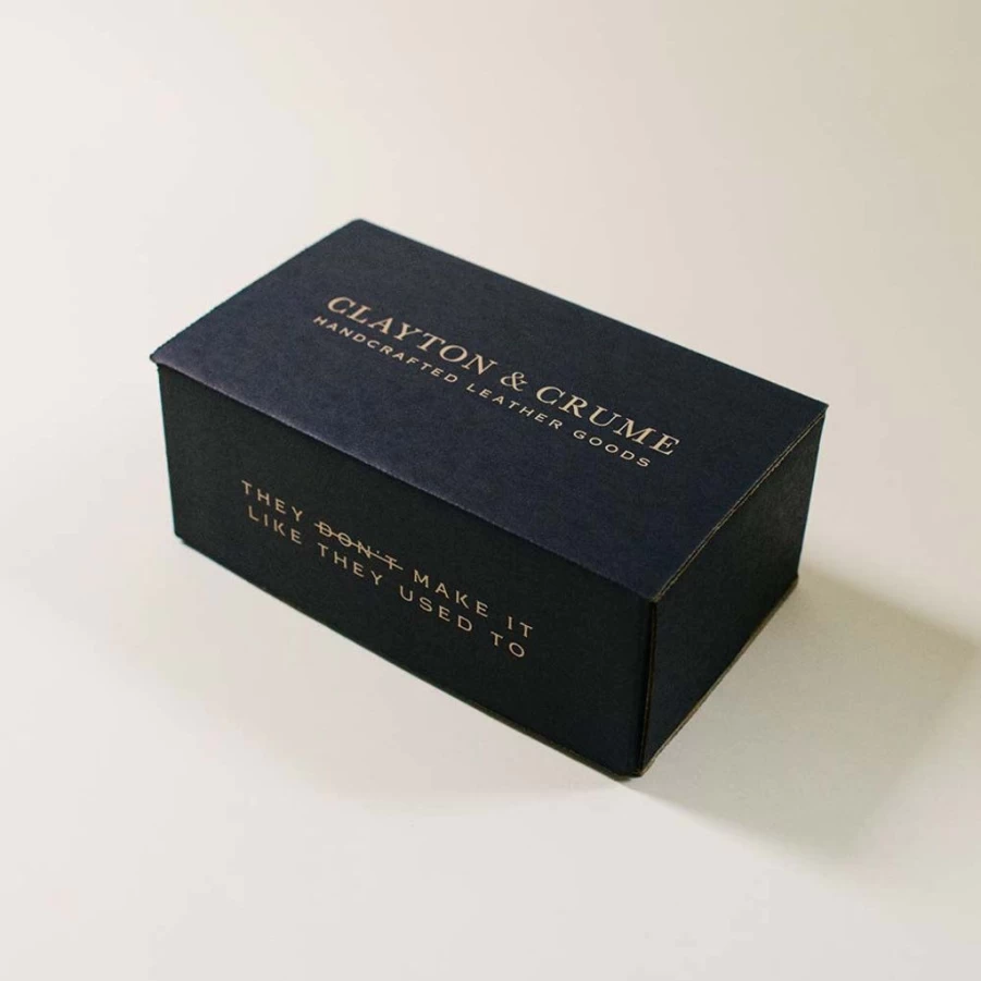 Barware | Clayton & Crume Clayton & Crume Leather Sleeve Rocks Glasses SLATE